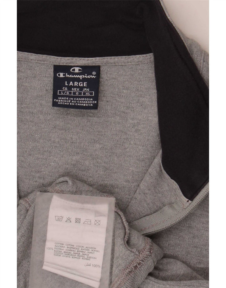 Champion - Chaqueta de chándal para mujer, talla 40, talla grande, algodón gris
