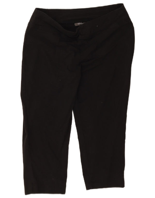 Marks & Spencer Pantalones Capri Autograph para Mujer UK 18 XL W36 L21 Negro