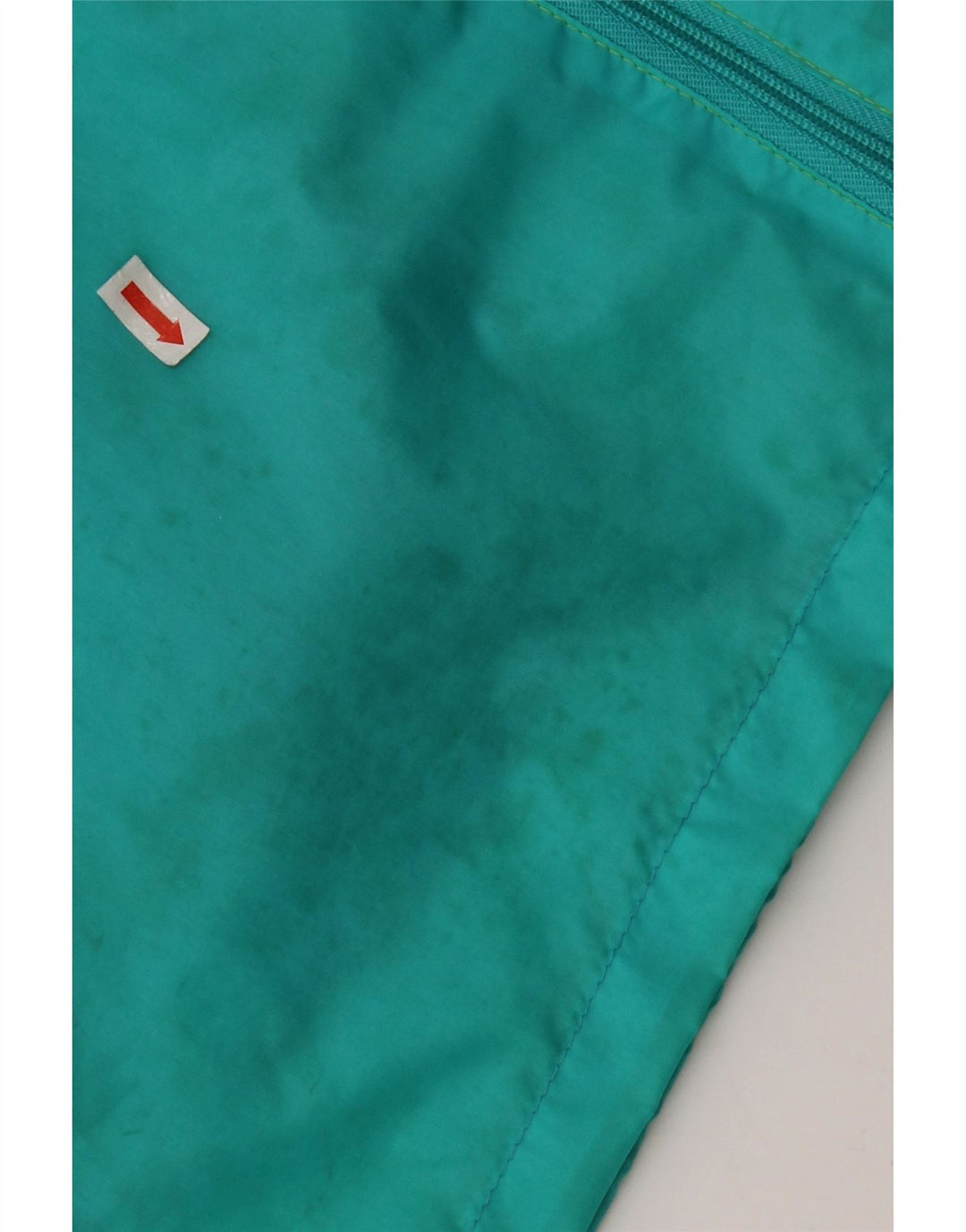 J Jeantex Chaqueta impermeable con capucha para hombre ES 38 Verde medio Poliamida color block