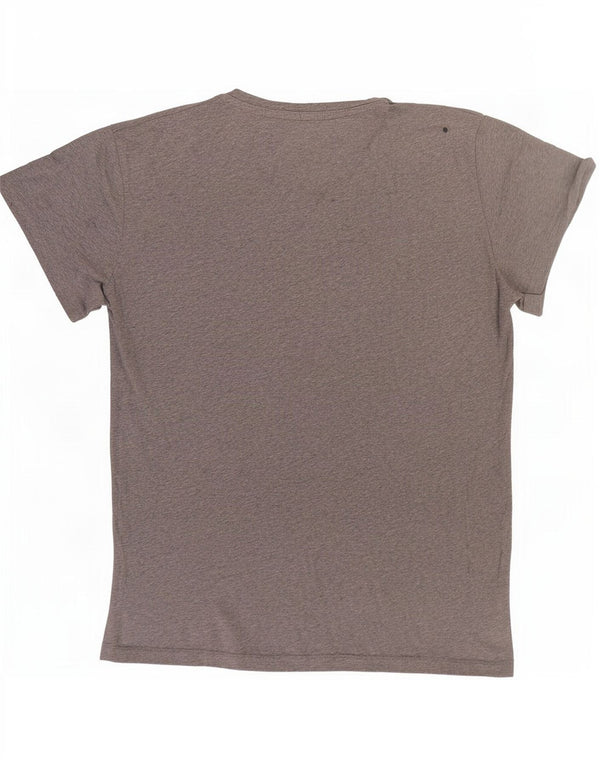 Calvin Klein Jeans Camiseta gráfica para hombre Top grande de algodón moteado gris