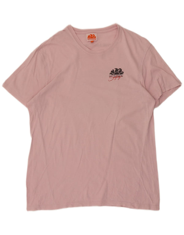 Sundek - Camiseta gráfica para hombre, talla grande, color rosa