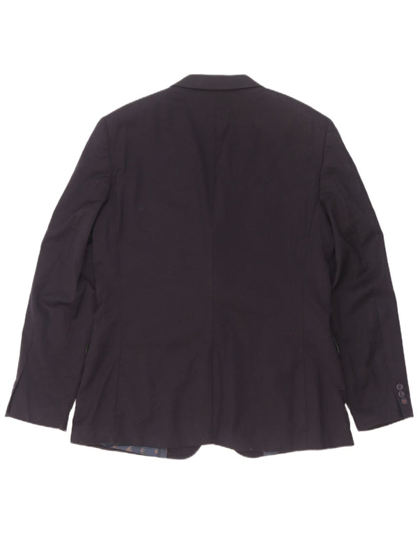 Ted Baker Chaqueta tipo blazer de 2 botones para hombre de corte moderno talla 42 XL Lana azul marino