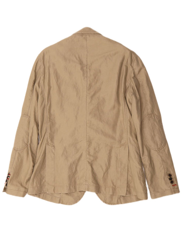 Napapijri Chaqueta tipo blazer con 2 botones Geographic para hombre UK 38 Algodón beige medio