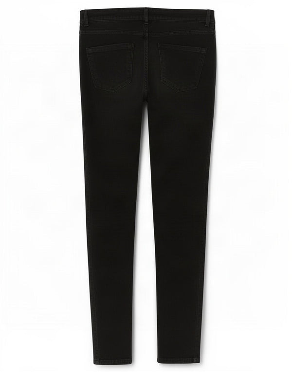 Zara Mujer Pantalones Casuales Pitillo Medianos W28 L28 Negro