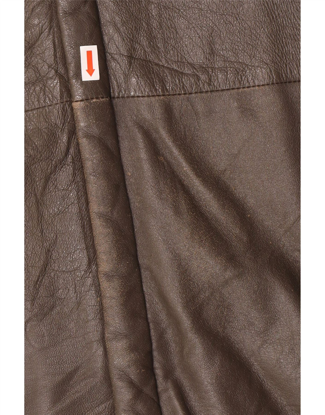 Vintage hombres chaqueta de cuero militar IT 56 3XL cuero gris