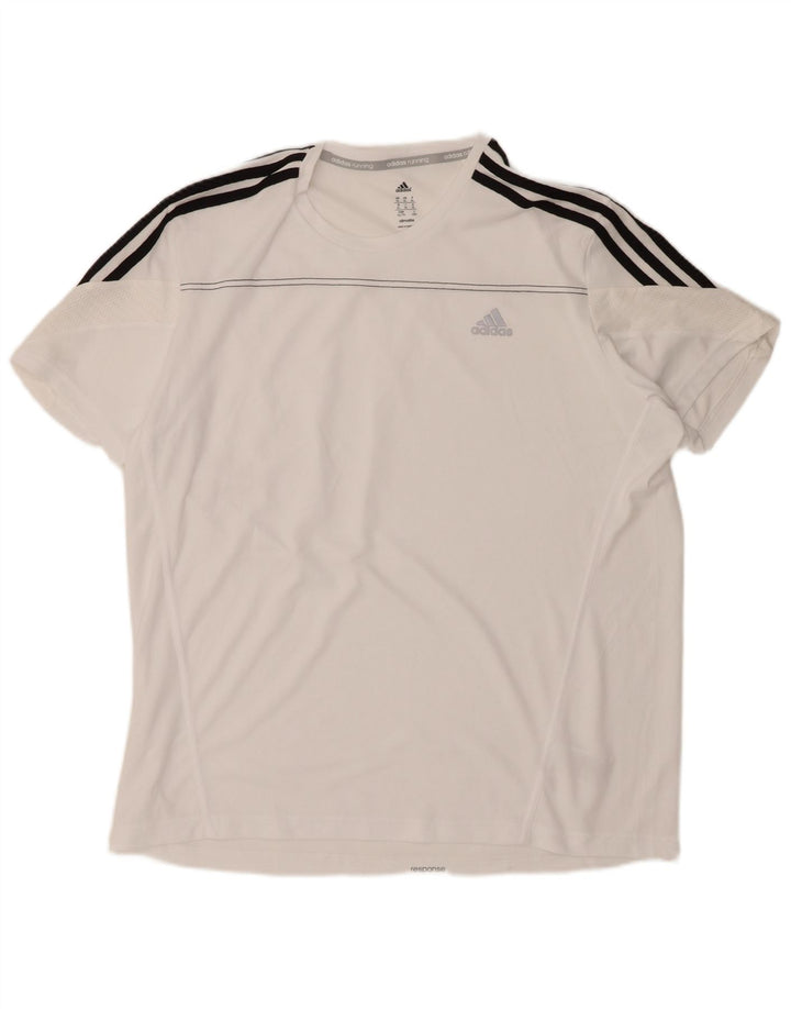 ADIDAS Mens Climalite T-Shirt Top XL White Polyester