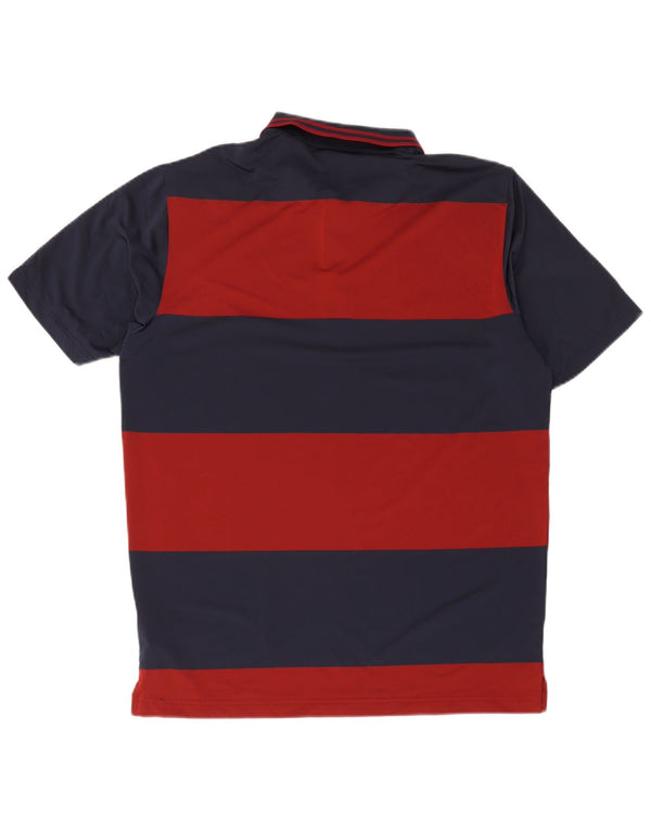 Puma Polo para hombre grande de poliéster a rayas azul marino