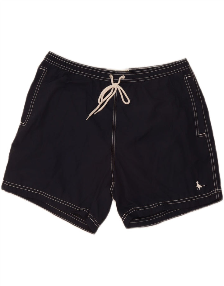 JACK WILLS Bañador para hombre, talla grande, algodón azul marino