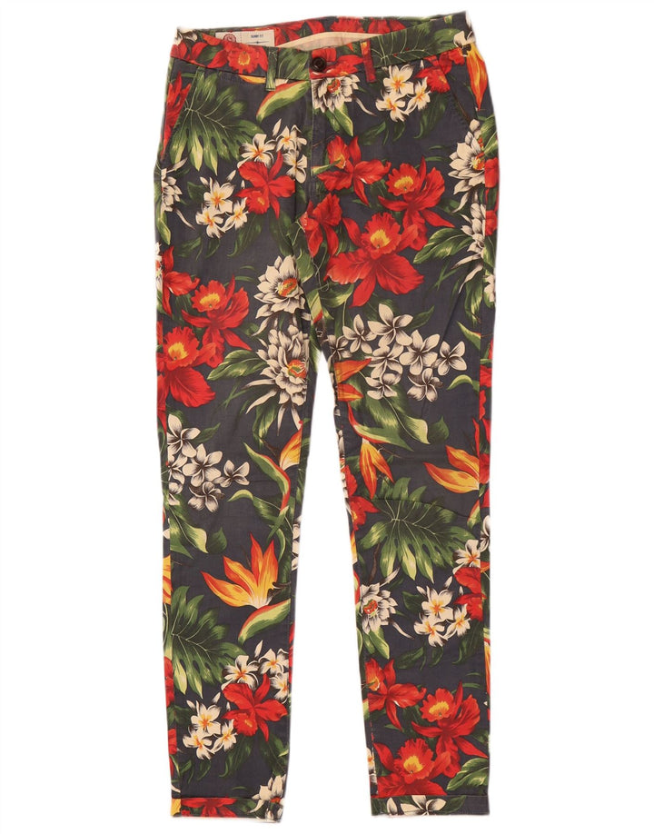 Franklin Marshall Pantalones Chinos Daisy para Mujer W25 L30 Multicolor Floral