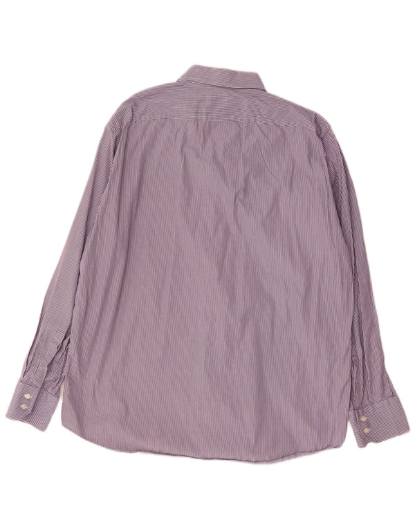 Camisa de corte regular para hombre Hugo Boss Talla 17 1/2 XL Rayas moradas