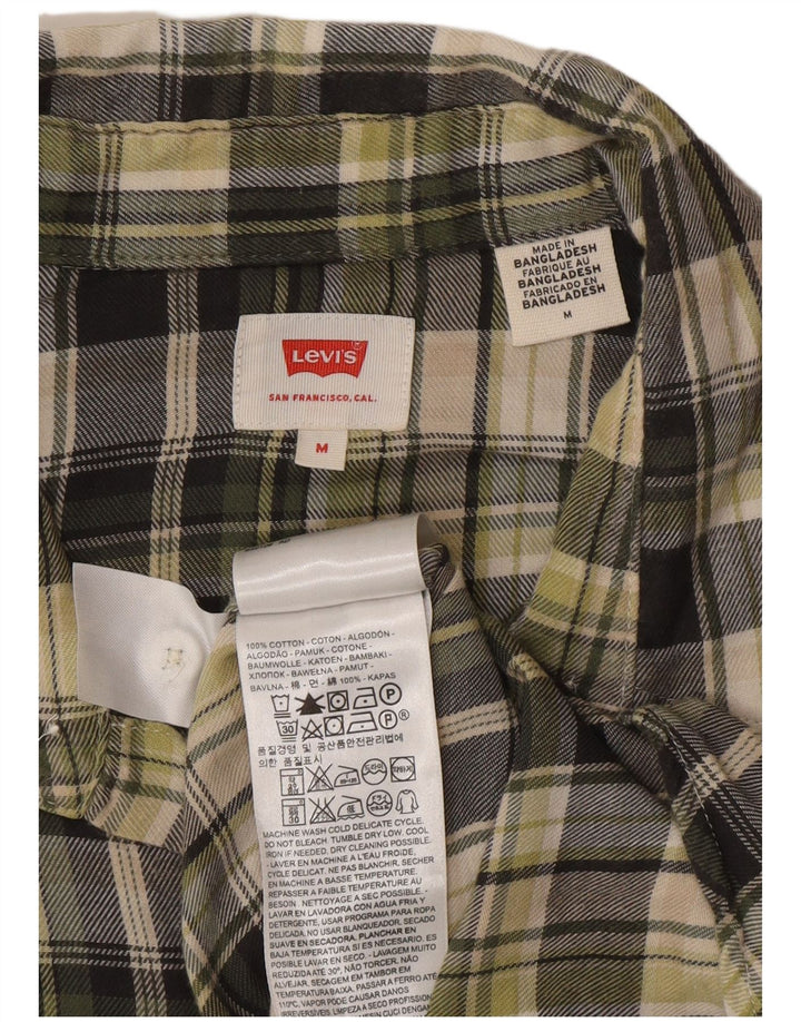 Levi's Camisa Regular Fit De Manga Corta De Algodón A Cuadros Verde Medio Hombre
