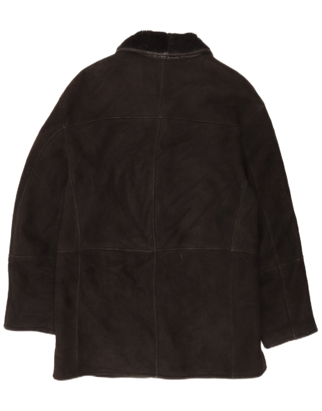 Gimo's Chaqueta de piel de oveja para hombre Reino Unido 40 Grande Negro