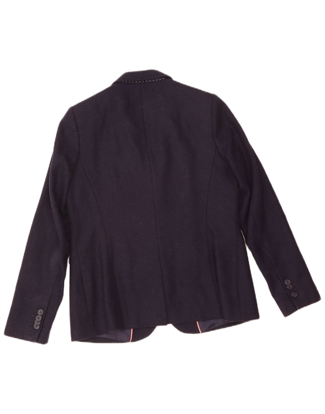 Crew Clothing Chaqueta tipo blazer de 2 botones para mujer Reino Unido 12 Lana azul marino mediana