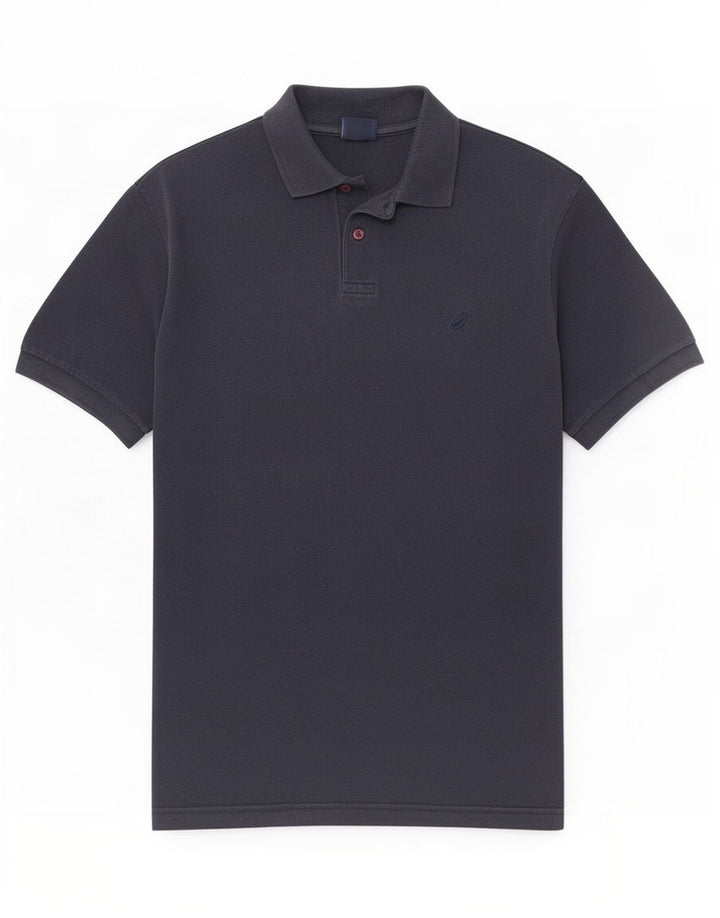 Polo Asics Hombre Grande Azul Marino