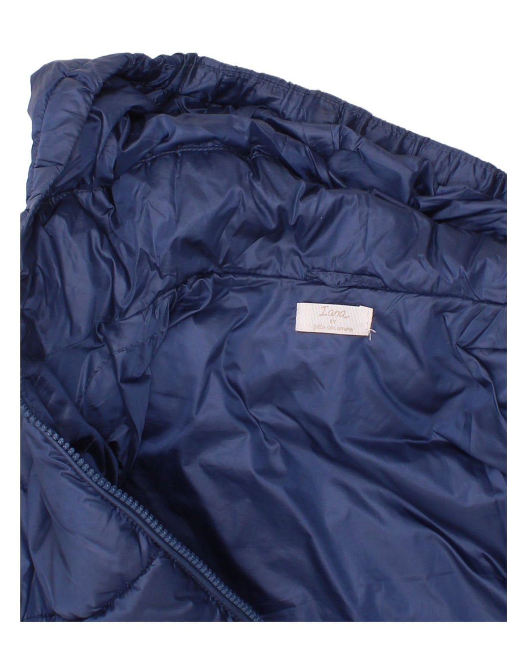 Chaqueta acolchada con capucha vintage para niños 5-6 años Poliéster azul marino