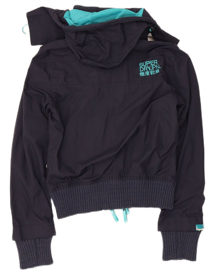 Superdry Chaqueta impermeable The Windbomber Graphic para mujer, talla S, azul marino