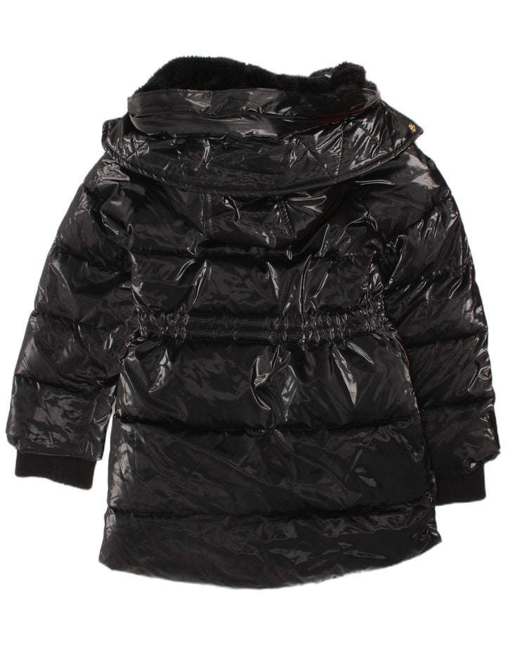 Dkny Abrigo Acolchado Con Capucha Niña 3-4 Años Negro Poliamida