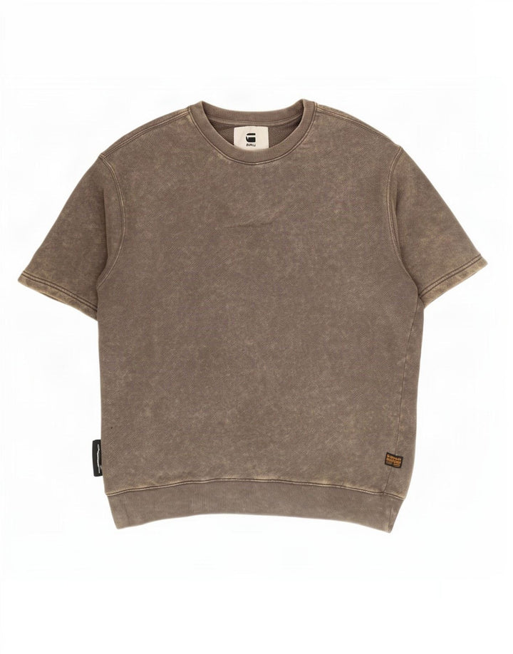 G-Star Hombre Camiseta Top Grande Gris Algodón