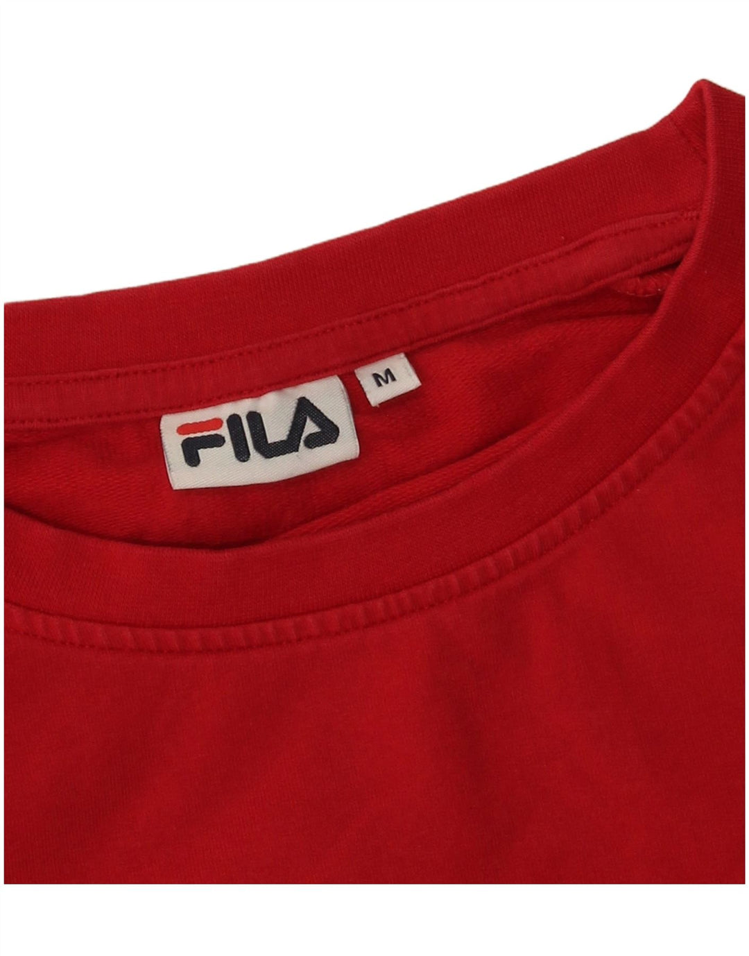 Fila - Sudadera gráfica para mujer (talla 40), color rojo mediano