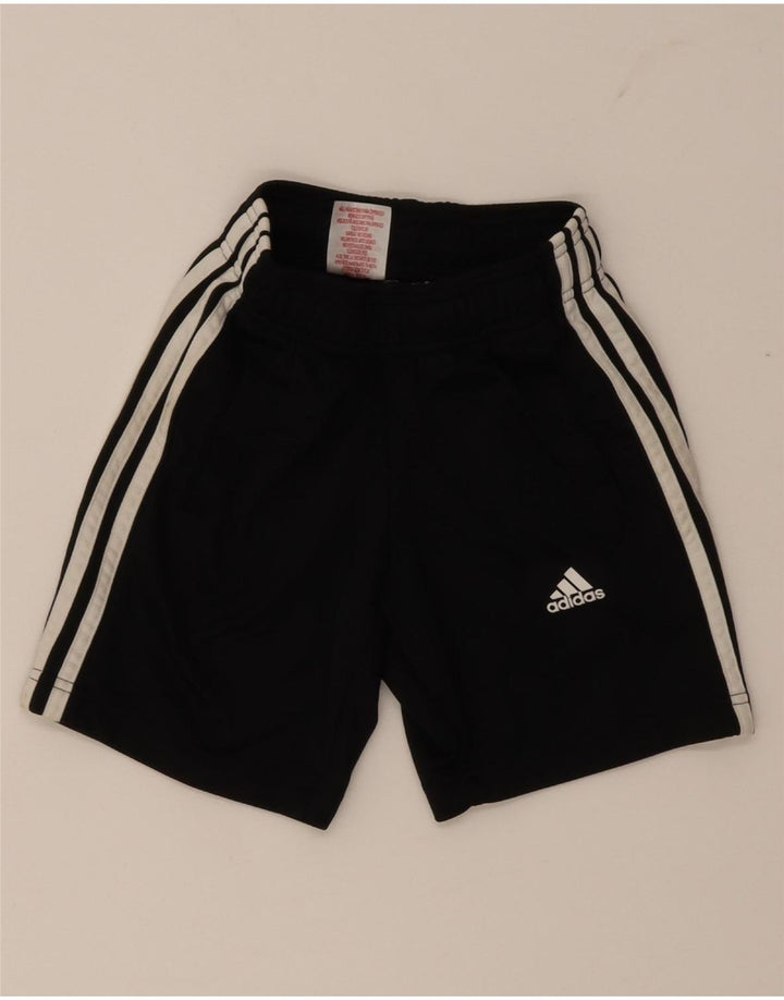 Adidas Pantalones cortos deportivos para niño 7-8 años Negro Poliéster