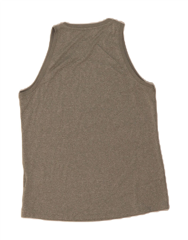 NIKE Womens Dri Fit Vest Top UK 10 Small Grey Polyester Vintage Nike and Second-Hand Nike from Messina Hembry 