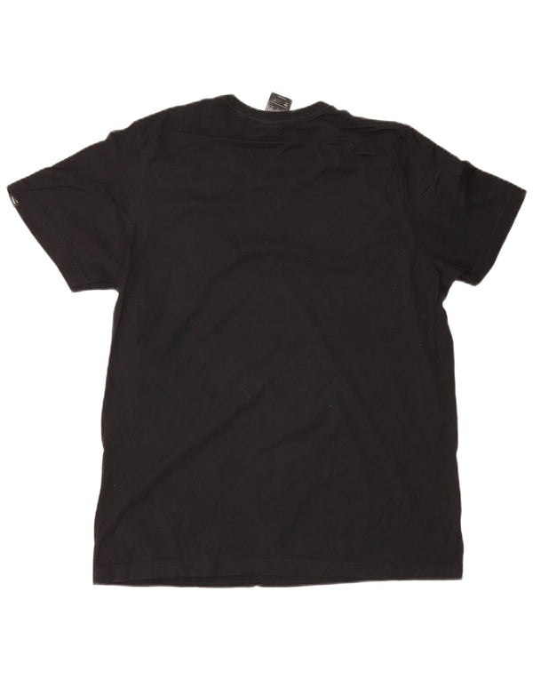 Adidas - Camiseta gráfica para hombre, talla mediana, algodón negro
