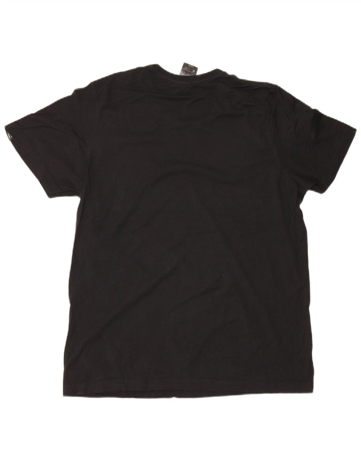 Adidas - Camiseta gráfica para hombre, talla mediana, algodón negro