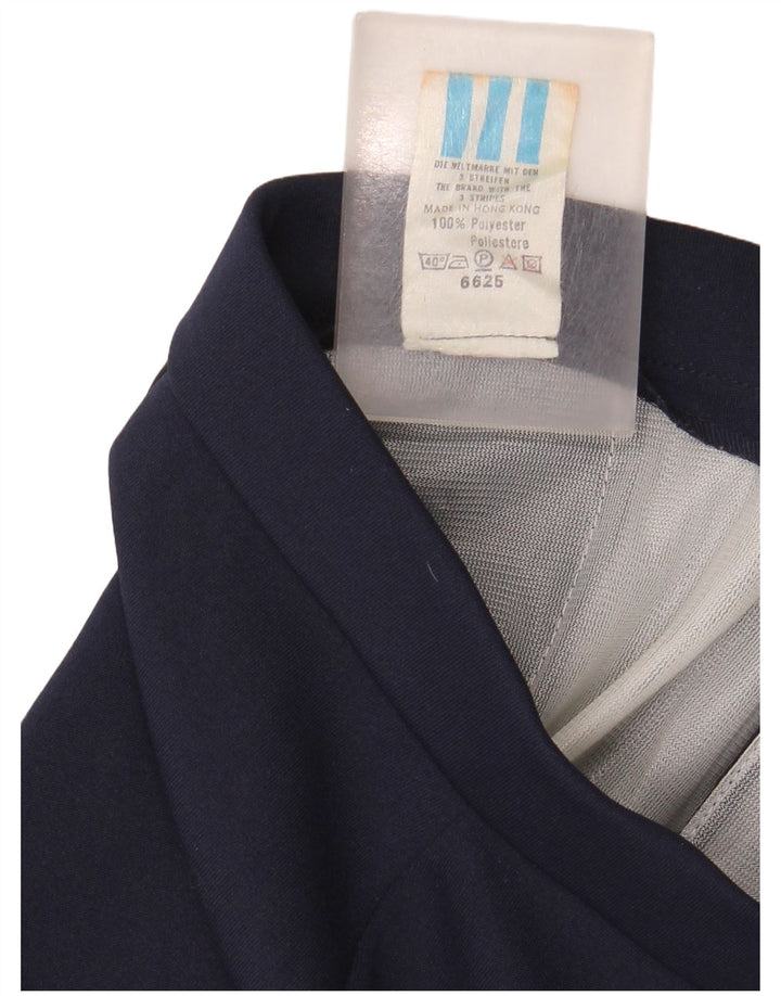 Adidas - Pantalones cortos deportivos para hombre, talla grande, poliéster, color azul marino