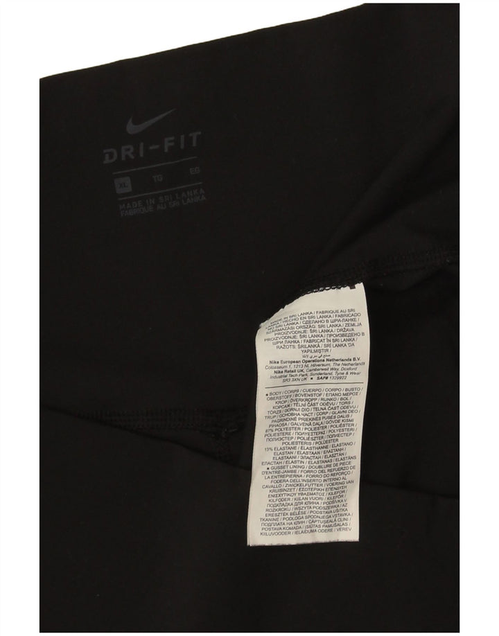 Nike - Leggings cortos para mujer Dri Fit UK 40 XL Poliéster negro