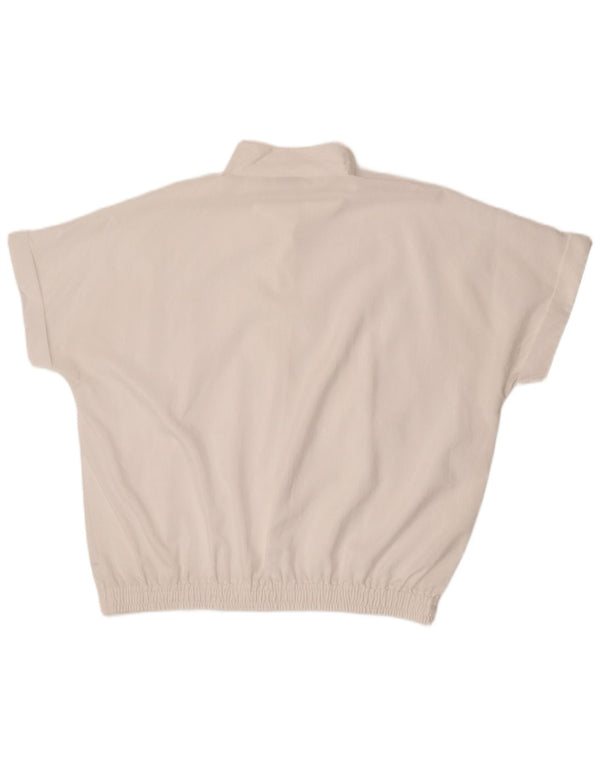 Lady Joy Blusa de manga corta extragrande para mujer EU 44 XL Blanco