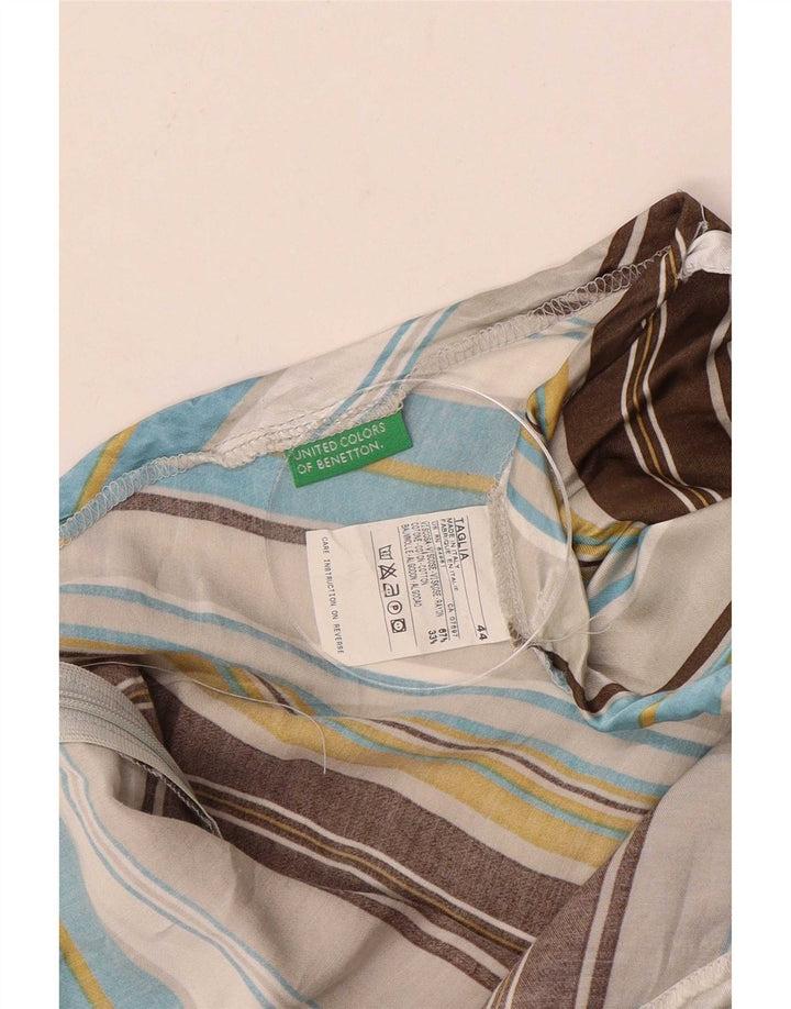 Benetton Falda Asimétrica IT 44 Medium W36 Rayas Multicolor