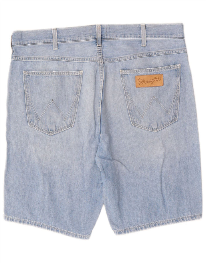 WRANGLER Shorts vaqueros para hombre W33 Algodón azul medio