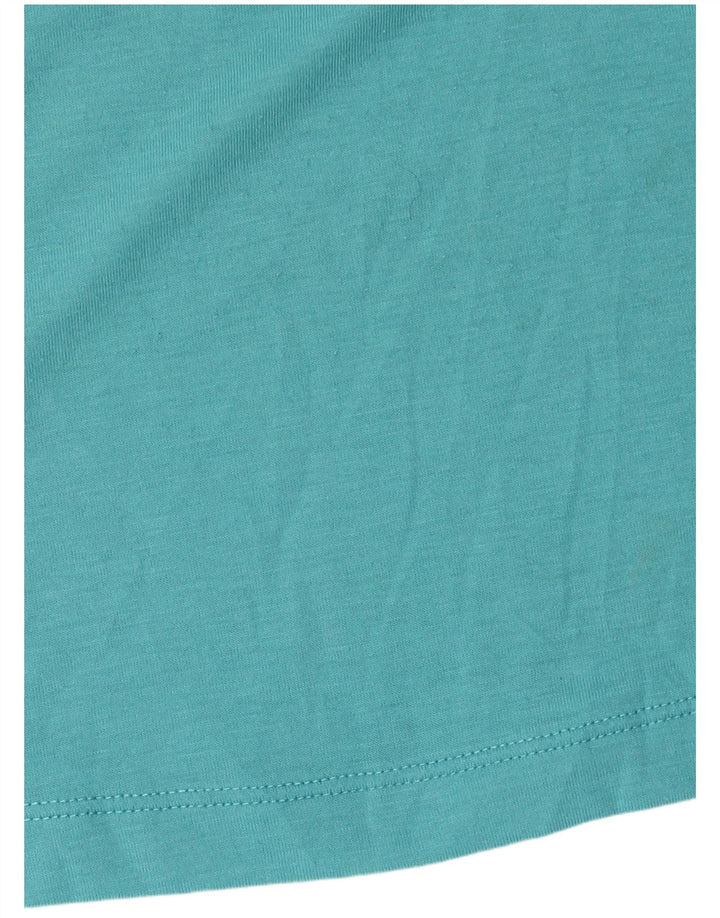 NIKE Camiseta ajustada con gráfico para mujer UK 40 Poliéster azul medio