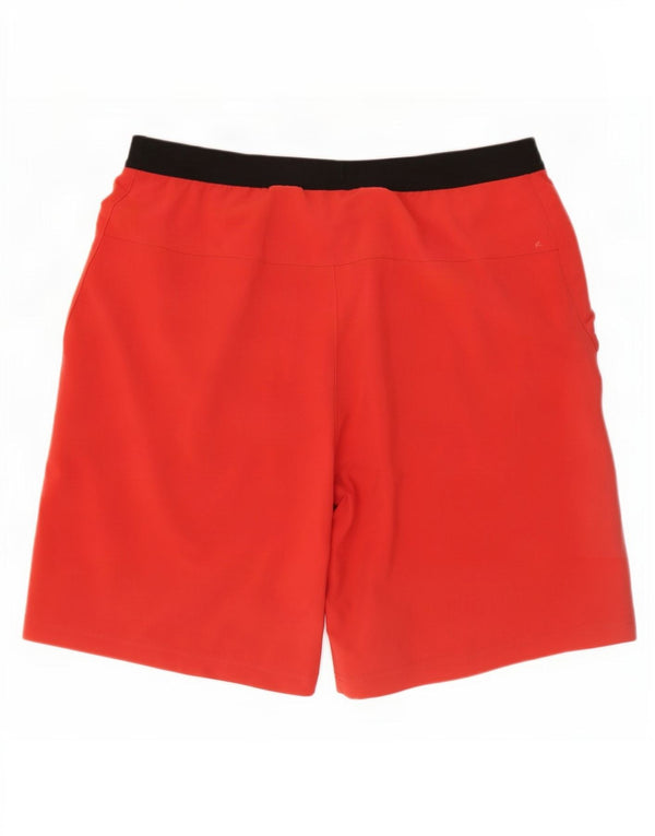 Pantalones cortos deportivos Reebok Speedwick para hombre Poliéster color block rojo mediano