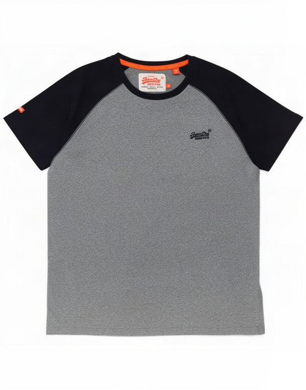Superdry Camiseta para hombre Top XL Gris Colorblock