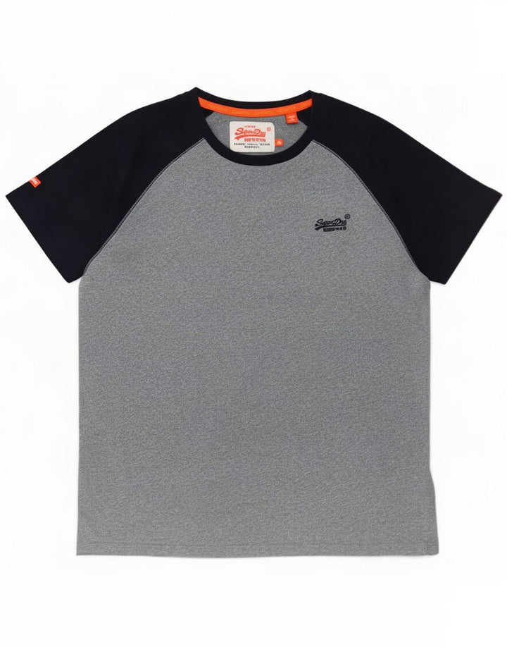 Superdry Camiseta para hombre Top XL Gris Colorblock