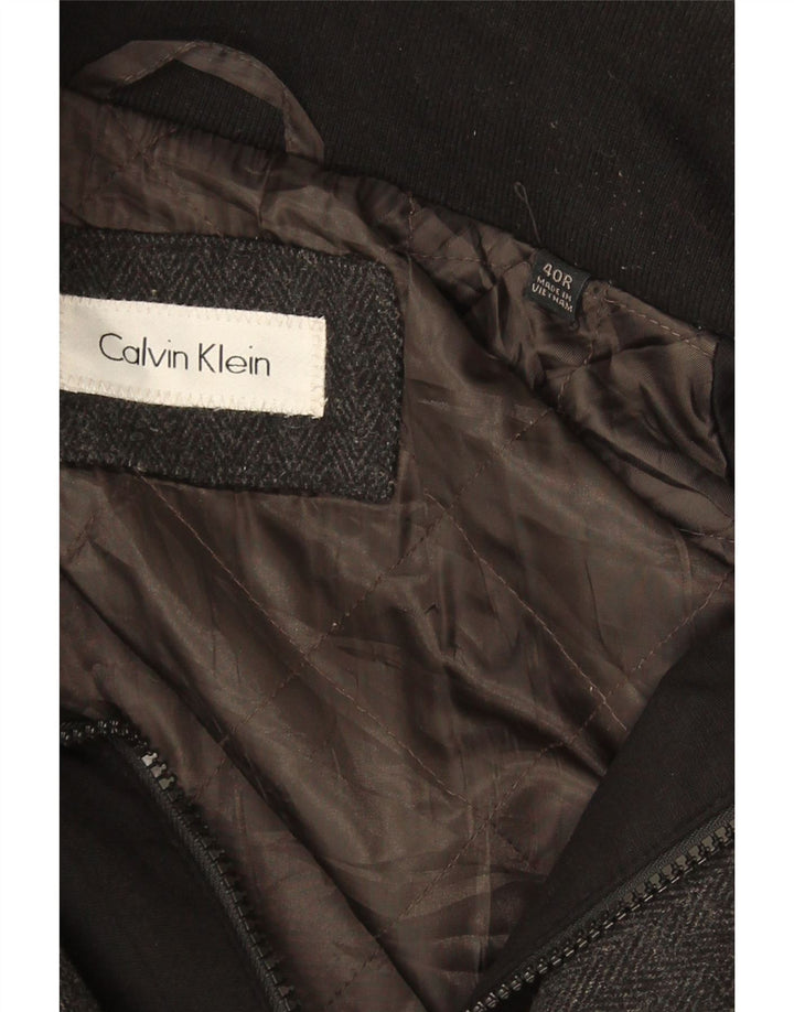 Abrigo CALVIN KLEIN para hombre UK 40 Lana gris grande