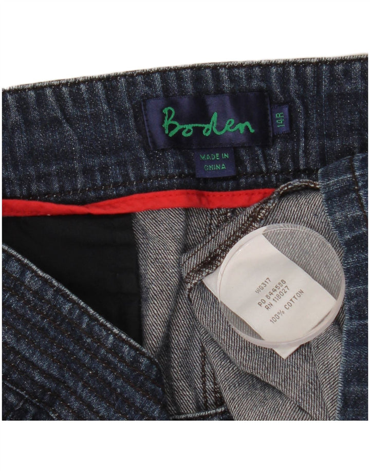 BODEN Falda vaquera para mujer UK 14 Large W32 Azul marino Algodón