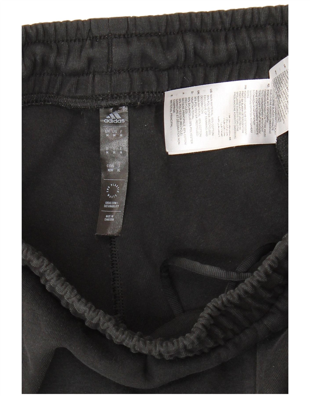 Adidas Hombre Pantalones De Chándal Joggers Medium Negro Algodón