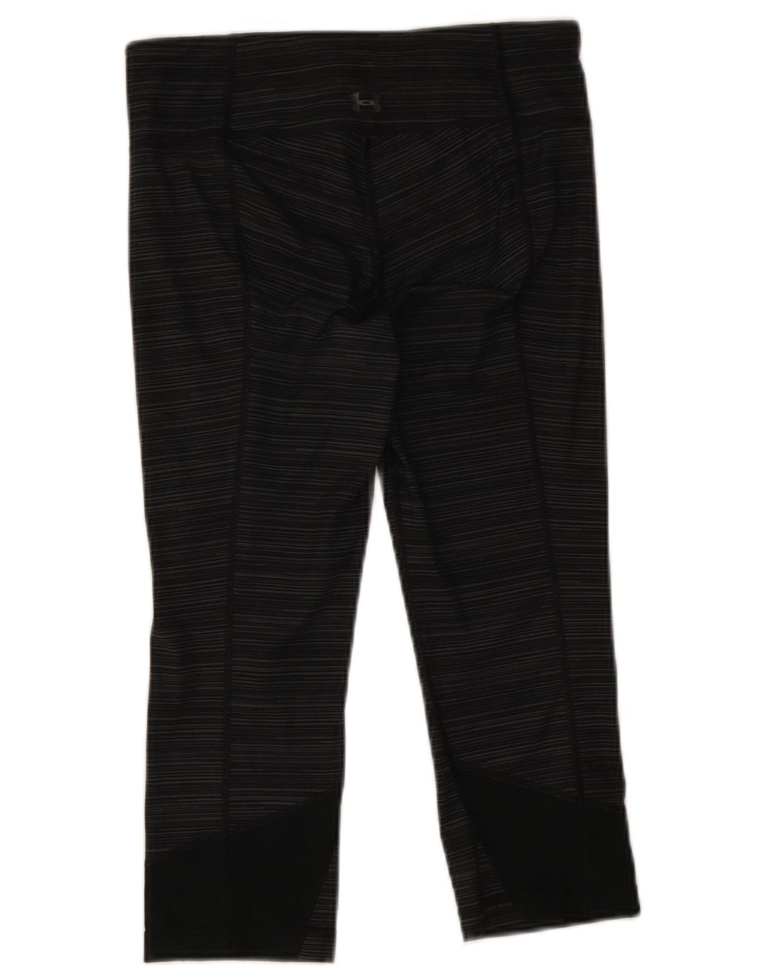 Under Armour Leggings Capri para mujer UK 10 Poliéster a rayas grises pequeñas