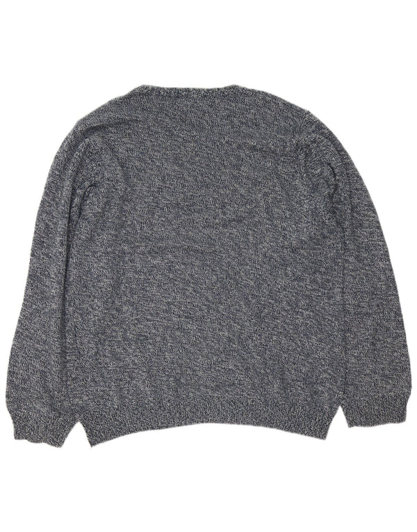 Marks & Spencer - Jersey de cuello redondo para hombre, color azul, color azul marino