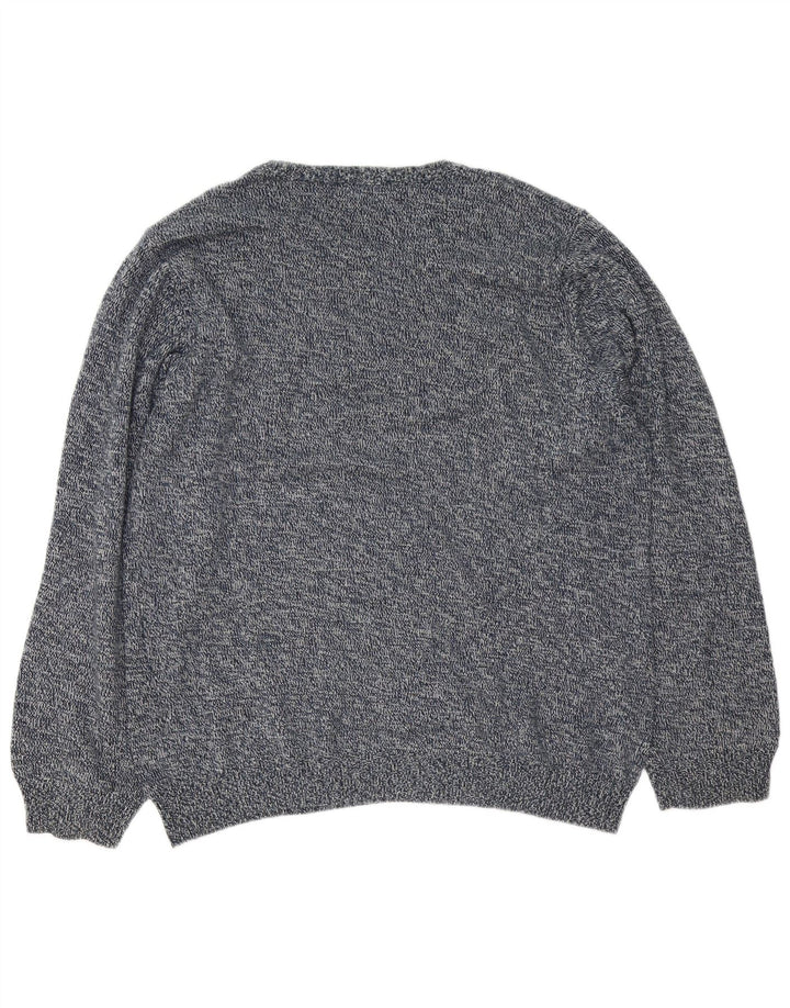 Marks & Spencer - Jersey de cuello redondo para hombre, color azul, color azul marino