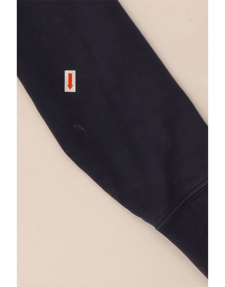 Nike - Sudadera con capucha y cremallera gráfica para hombre, color azul marino mediano