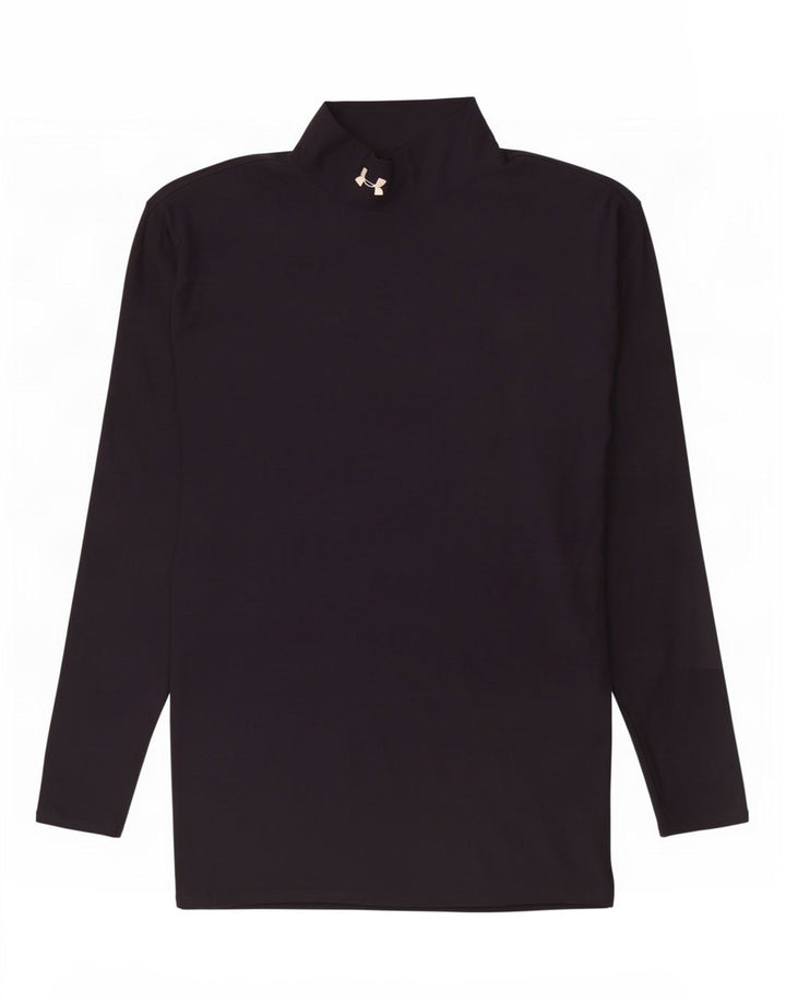 Under Armour Camiseta Cold Gear para hombre de manga larga de nailon negro grande