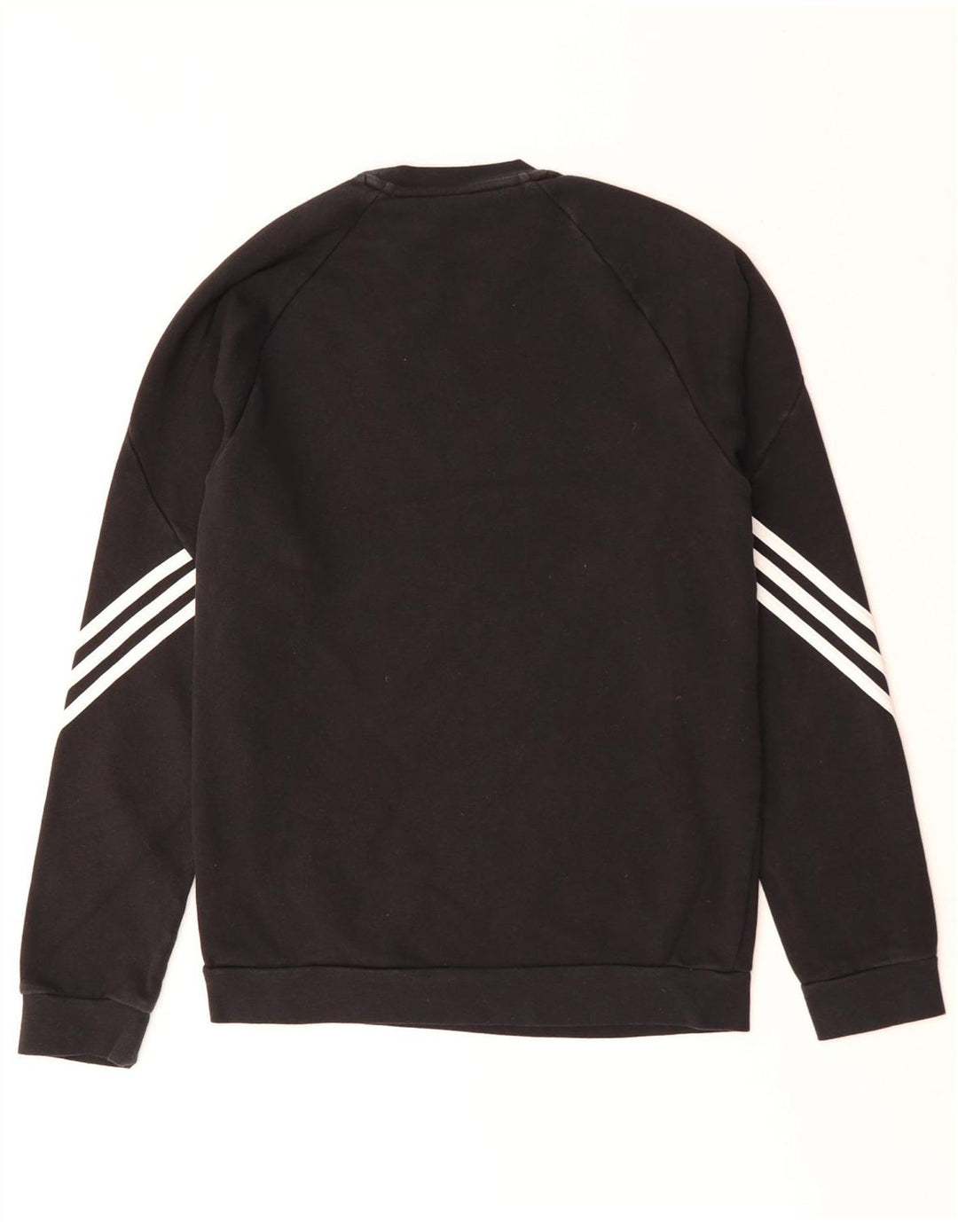 ADIDAS Hombre Sudadera Jumper Pequeño Algodón Negro