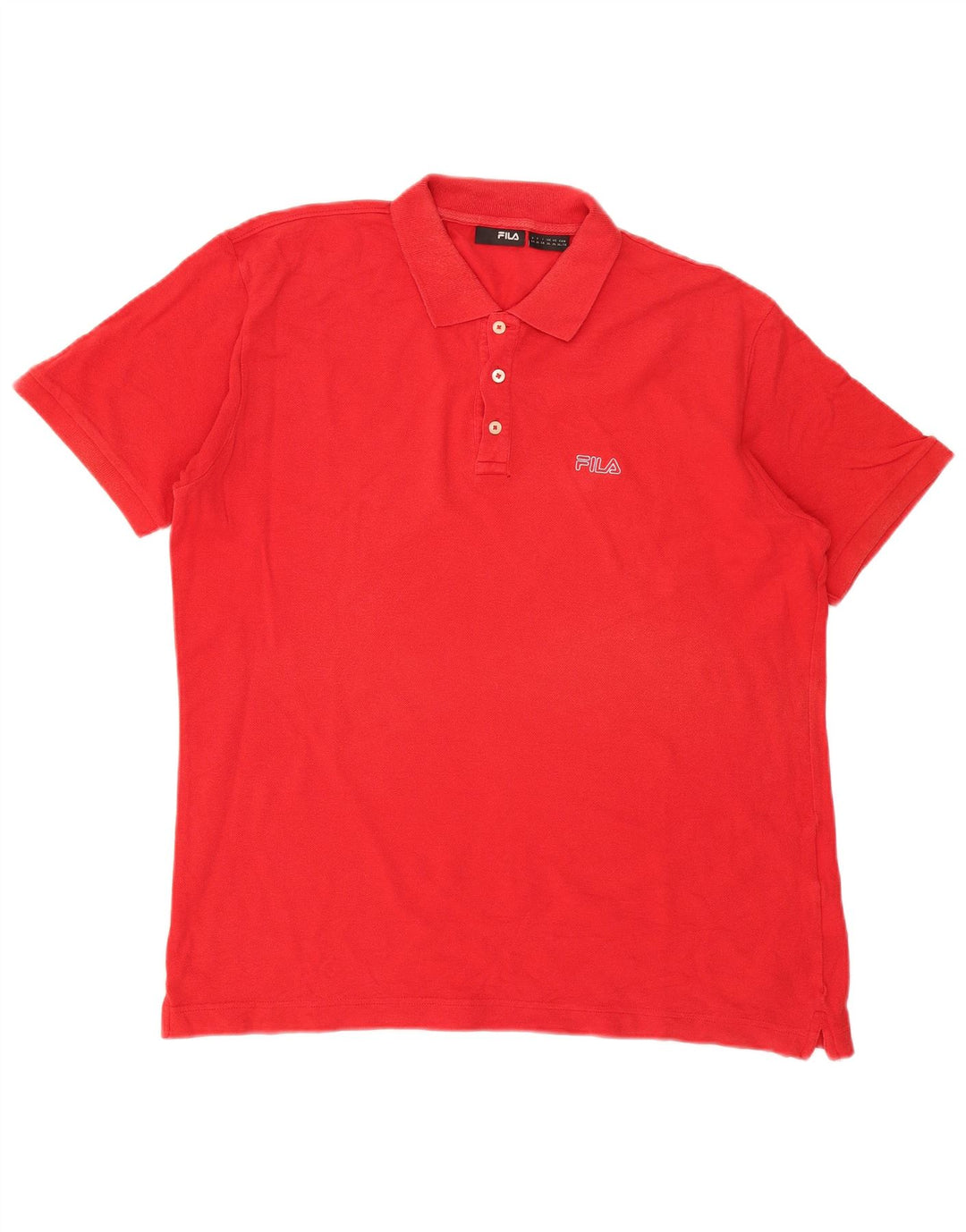 Polo Fila Hombre XL Algodón Rojo
