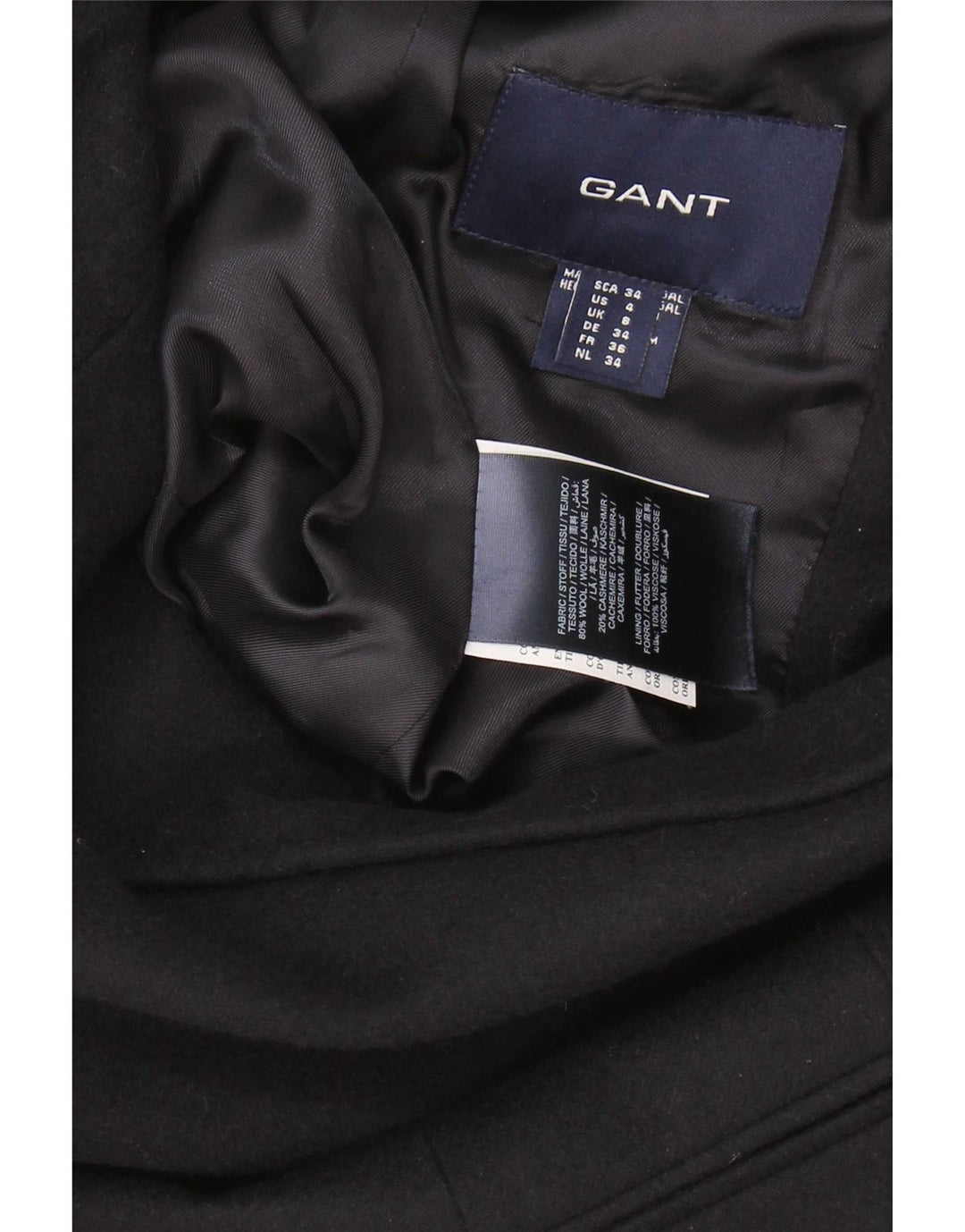 Gant Chaqueta tipo blazer de 1 botón para mujer UK 8 Small Lana azul marino