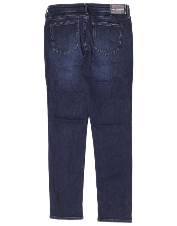 Vaqueros ajustados para mujer Calvin Klein W31 L30 Algodón azul