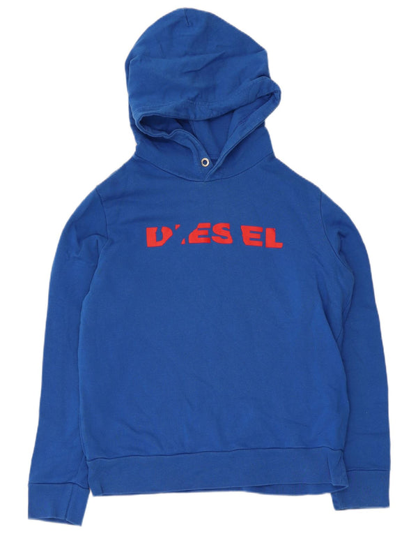 Diesel Sudadera con capucha gráfica para niños 15-16 años Algodón azul