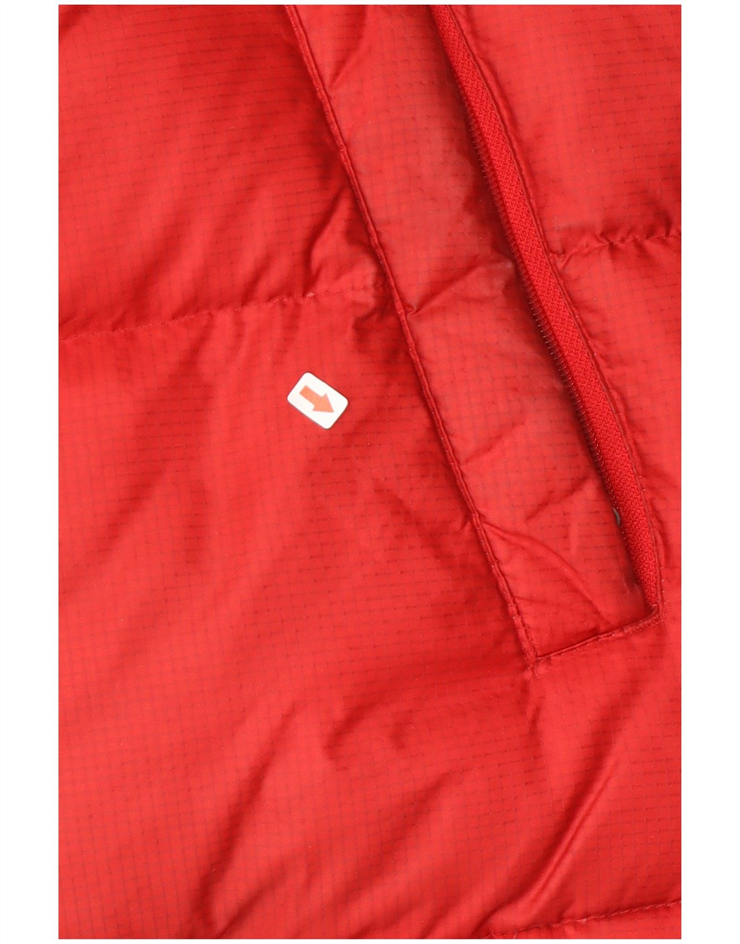 Dickies Chaqueta acolchada con capucha para hombre UK 38 Medium Red Colourblock Nylon